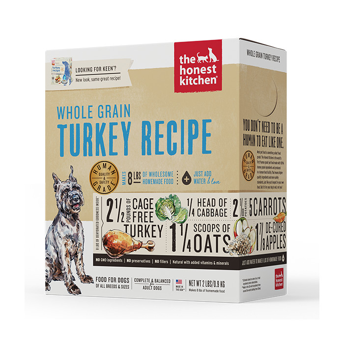 The Honest Kitchen Whole Grain Turkey Recipe Dehydrated Dog Food Free