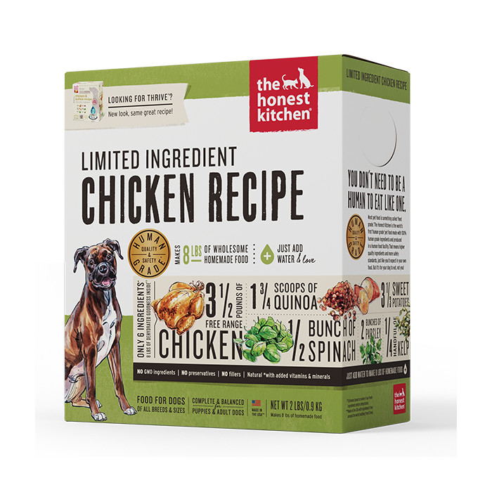 The Honest Kitchen Limited Ingredient Diet Chicken Recipe Grain-Free  Dehydrated Dog Food - Free Pet Food Delivery in Vancouver