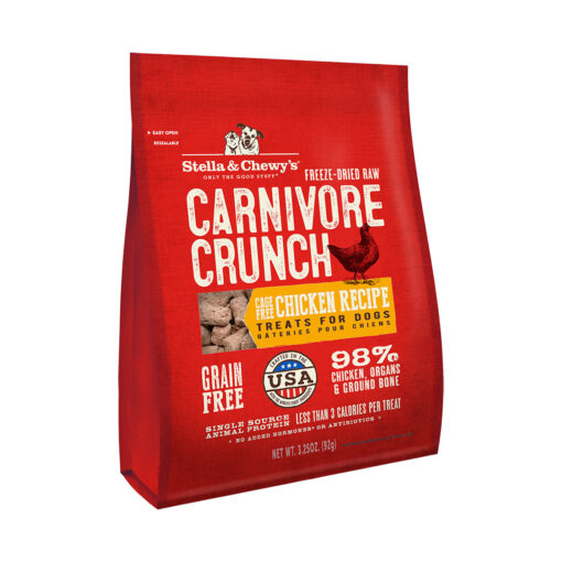 Stella & Chewy's Carnivore Crunch Cage-Free Chicken Recipe Freeze-Dried Raw Dog Treats