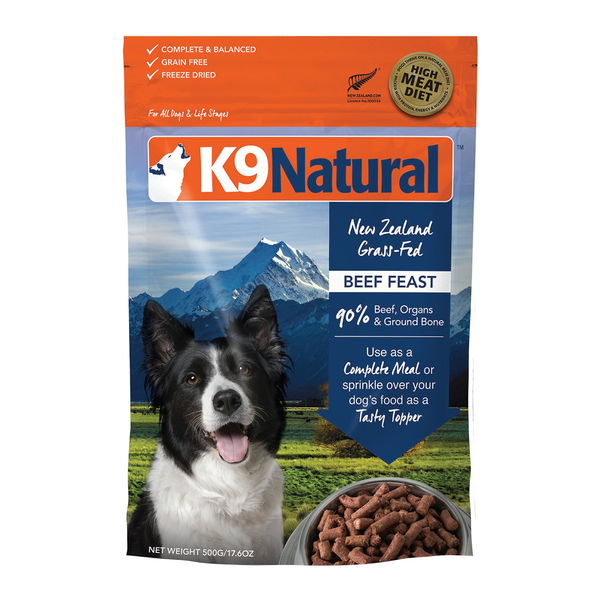 K9 Natural Beef Feast Raw Grain Free Freeze Dried Dog Food Free Pet Food Delivery In Vancouver