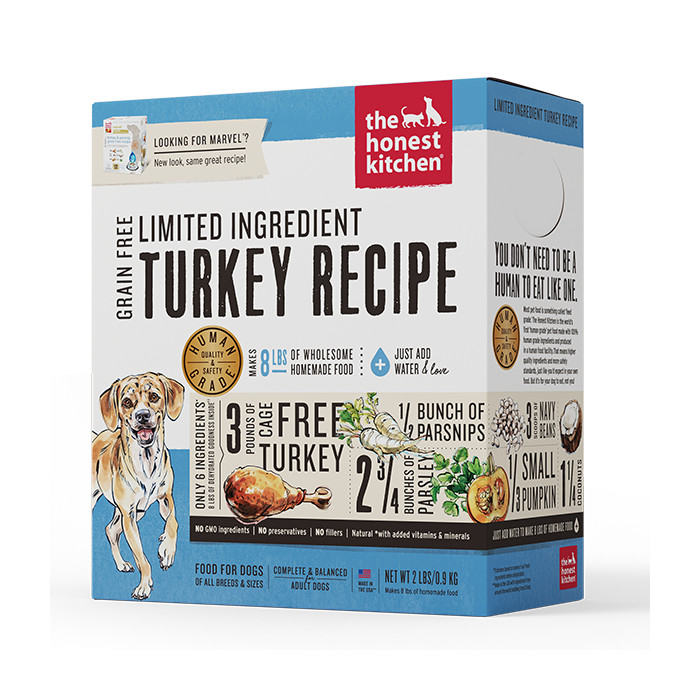 The Honest Kitchen Limited Ingredient Diet Turkey Recipe GrainFree