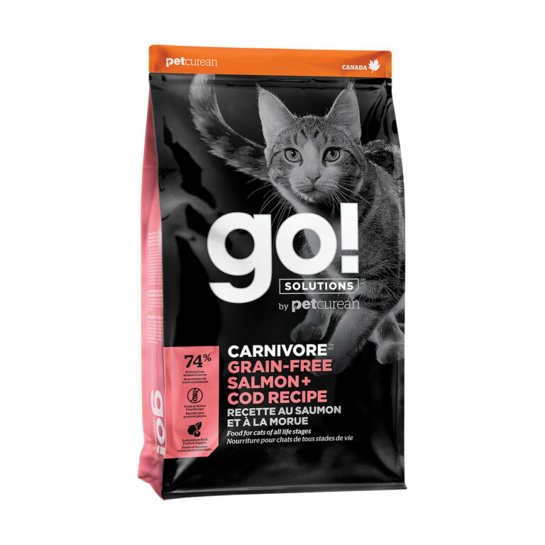 Go! Solutions Carnivore Grain-Free Salmon + Cod Recipe Dry Cat Food