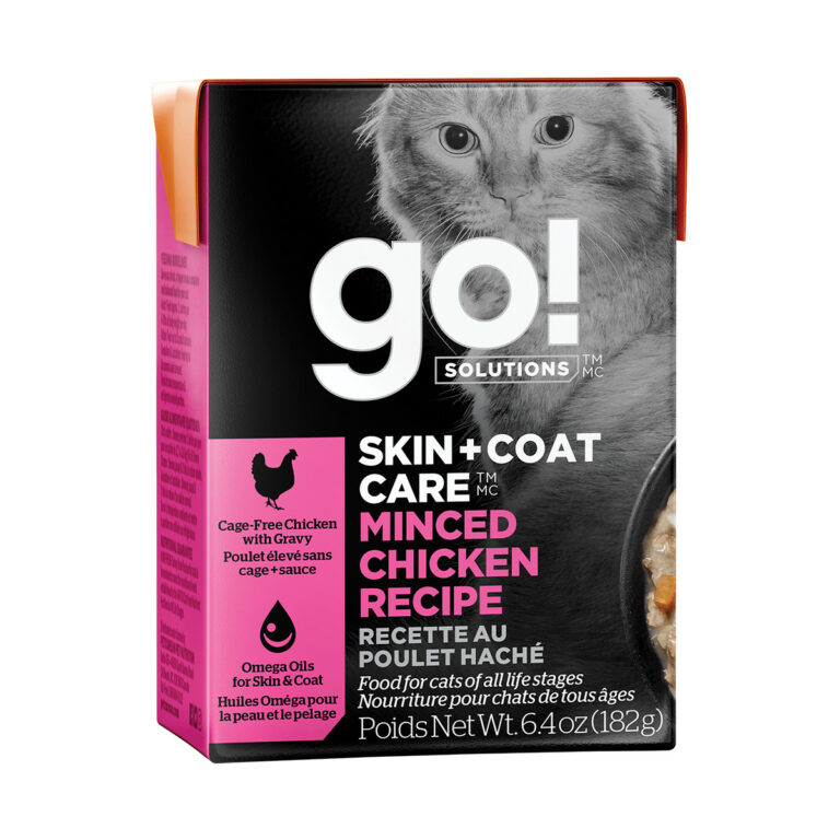 Go! Solutions Skin + Coat Care Tetra Packs for Cats - Minced Chicken Recipe