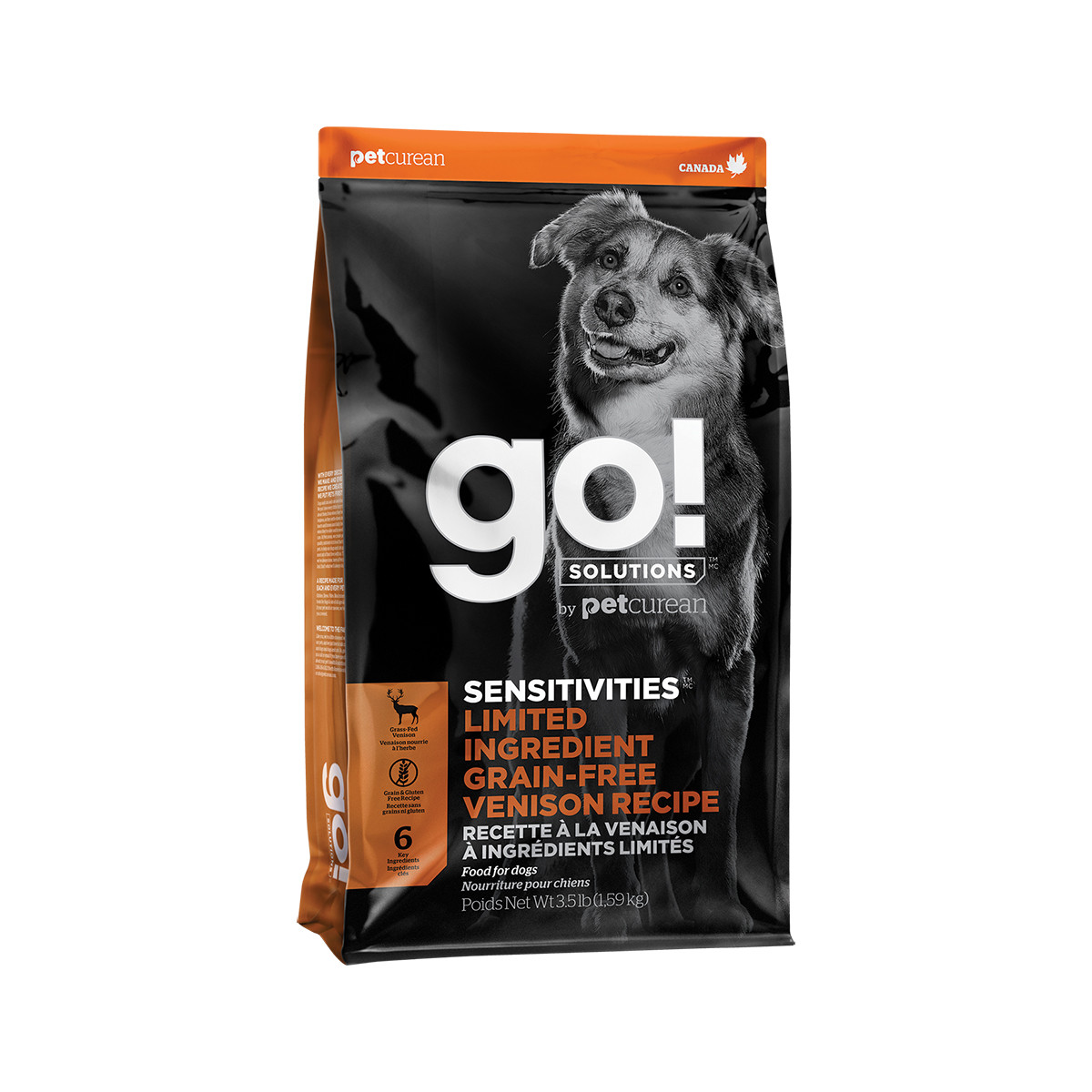 Go! Solutions Sensitivities Limited Ingredient Grain-Free Venison Dry Dog Food - Free Pet Food