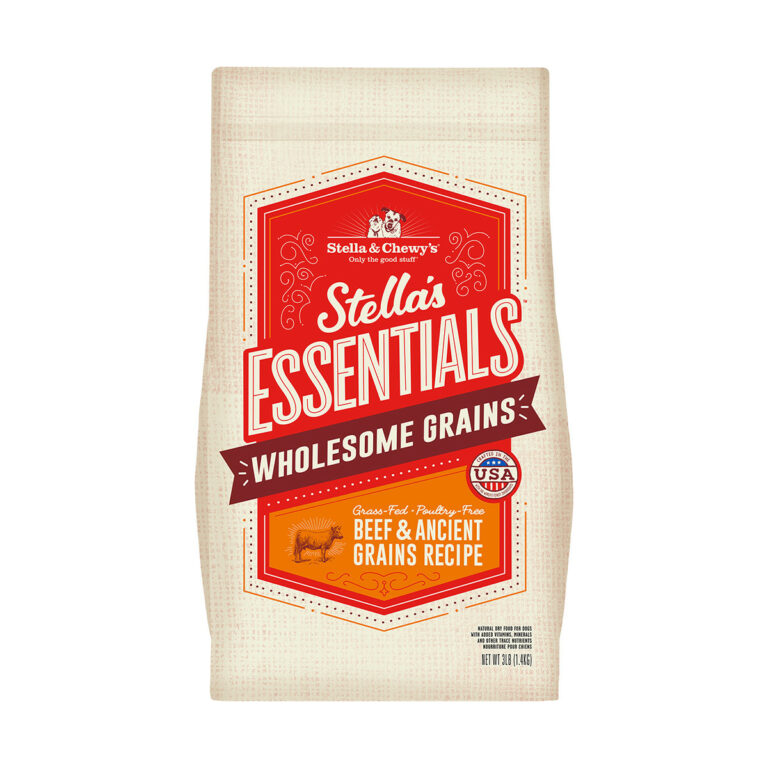 Stella’s Essentials Wholesome Grains Grass Fed Beef & Ancient Grains Recipe Dry Dog Food