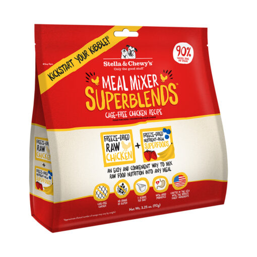 Stella & Chewy's SuperBlends Cage-Free Chicken Recipe Meal Mixers Freeze-Dried Raw Dog Food Topper