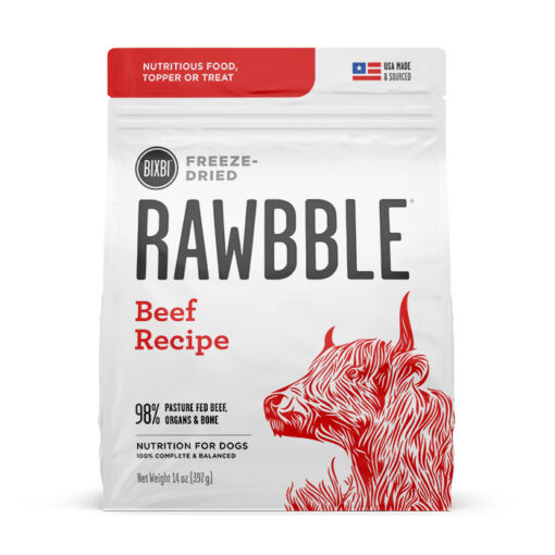 Bixbi Rawbble Freeze Dried Beef Recipe Dry Dog Food