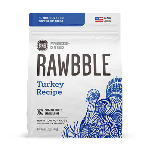 Bixbi Rawbble Freeze Dried Turkey Recipe Dry Dog Food