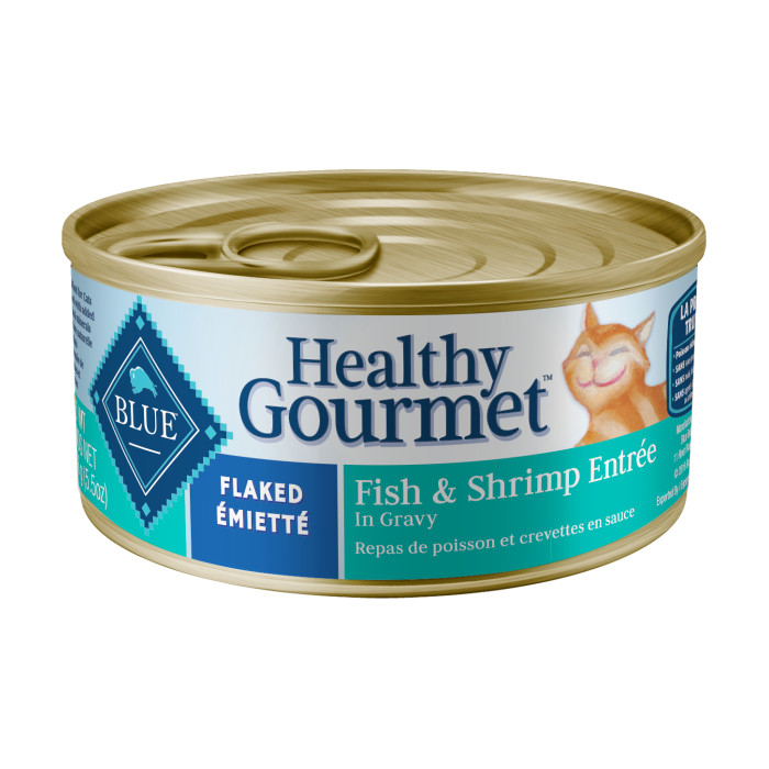 Blue Buffalo Healthy Gourmet Flaked Fish & Shrimp Entree in Gravy