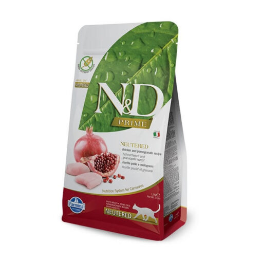 Farmina N&D Prime Chicken & Pomegranate Recipe Neutered Adult Cat Dry Food