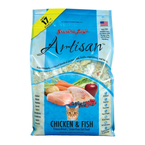 Grandma Lucy’s Freeze-Dried Grain-Free Artisan Chicken & Fish Cat Food