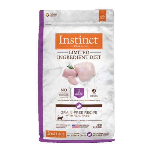 Nature’s Variety Instinct Limited Ingredient Diet Grain-Free Recipe with Real Rabbit Dry Cat Food