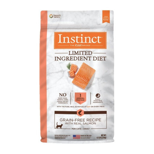 Nature’s Variety Instinct Limited Ingredient Diet Grain-Free Recipe with Real Salmon Adult Dry Cat Food