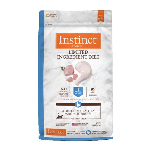 Nature’s Variety Instinct Limited Ingredient Diet Grain-Free Recipe with Real Turkey Dry Cat Food