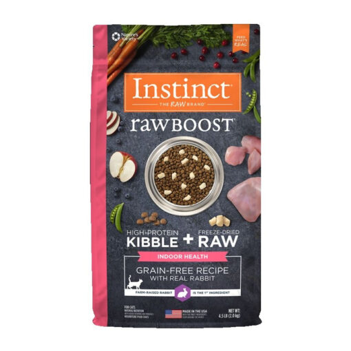 Nature’s Variety Instinct Raw Boost Indoor Grain-Free Recipe with Real Rabbit Dry Cat Food