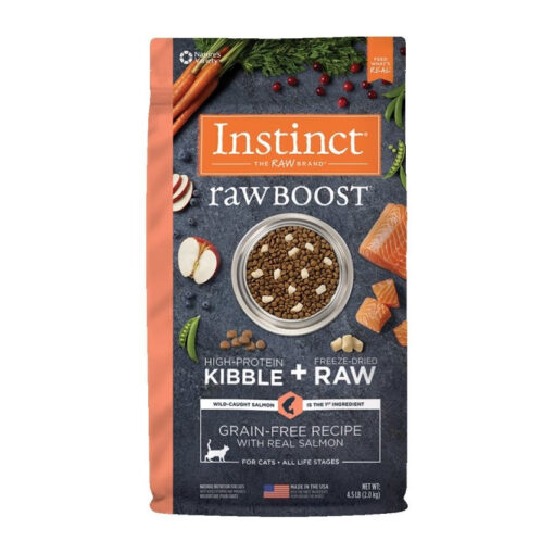 Nature’s Variety Instinct Raw Boost Grain-Free Recipe with Real Salmon Dry Cat Food