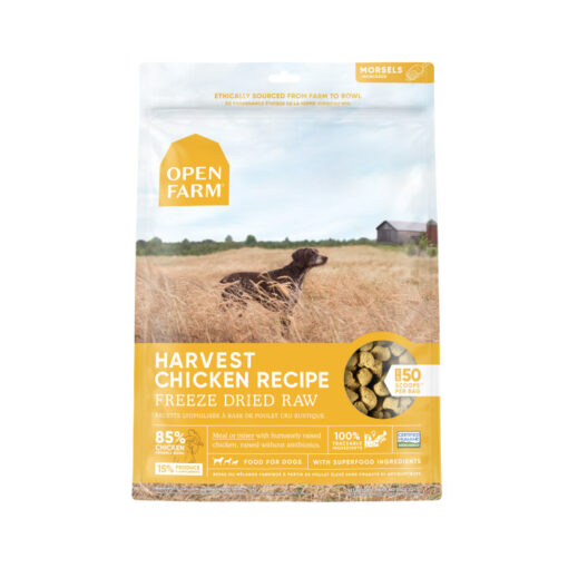 Open Farm Grain-Free Harvest Chicken Recipe Freeze Dried Raw Dog Food