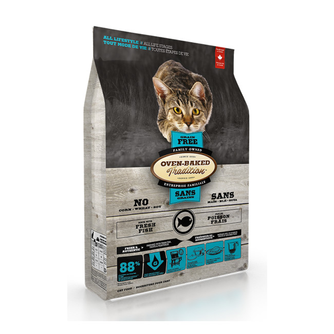 Oven-Baked Tradition Grain-Free Fish Formula Dry Cat Food - Free Pet ...