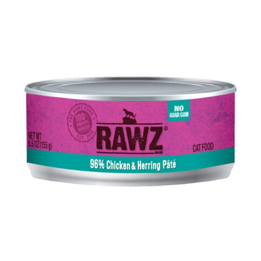 RAWZ 96% Chicken & Herring Pate Canned Cat Food