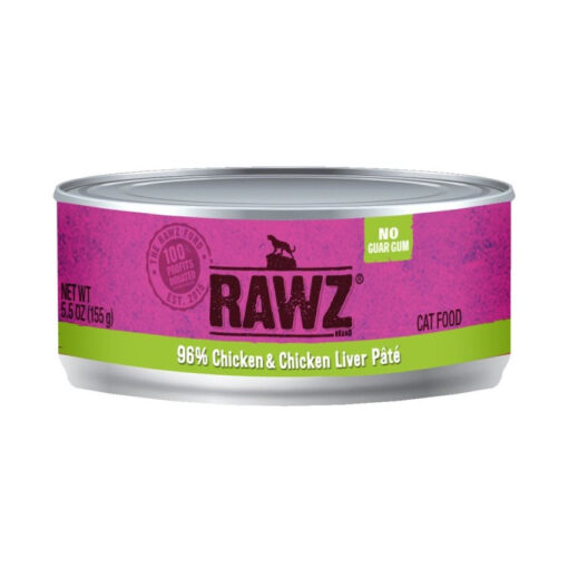 RAWZ 96% Chicken & Chicken Liver Pate Canned Cat Food