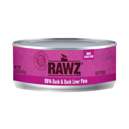 RAWZ 96% Duck & Duck Liver Pate Canned Cat Food
