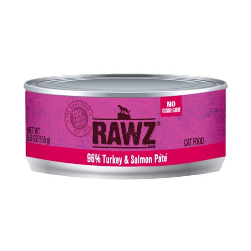 RAWZ 96% Turkey & Salmon Pate Canned Cat Food