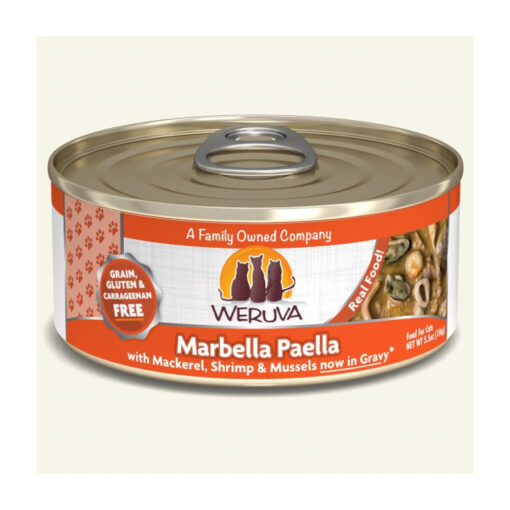 Weruva Marbella Paella with Mackerel, Shrimp & Mussels Grain-Free Canned Cat Food