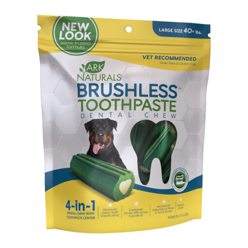 Ark Naturals Brushless Toothpaste Large Dental Dog Chews
