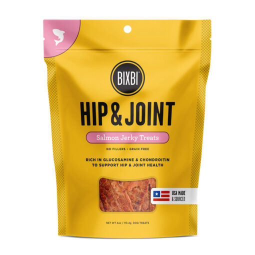 BIXBI Hip & Joint Salmon Jerky Grain-Free Dog Treats