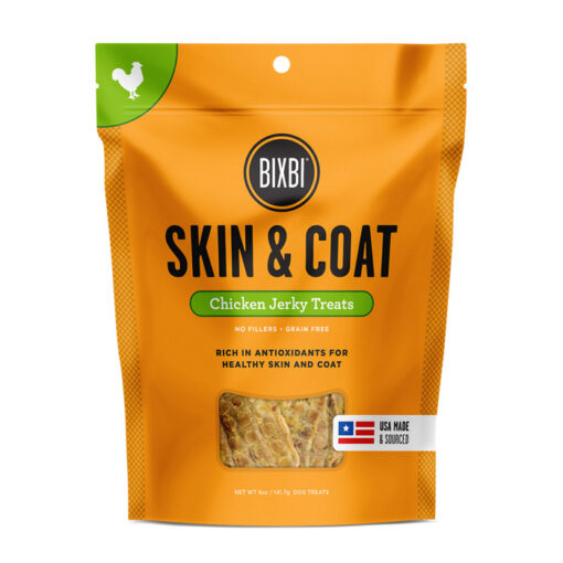 BIXBI Skin & Coat Chicken Jerky Dog Treats