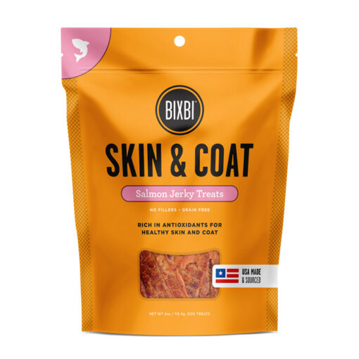 BIXBI Skin & Coat Salmon Jerky Dog Treats