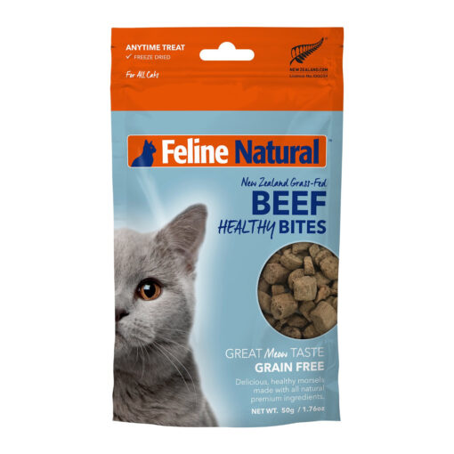 Feline Natural Beef Healthy Bites Grain-Free Freeze-Dried Cat Treats