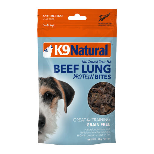 K9 Natural Beef Lung Protein Bites Dog Treats