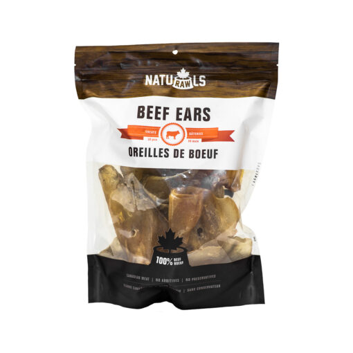 NatuRAWls Dehydrated Beef Ears Dog Treats