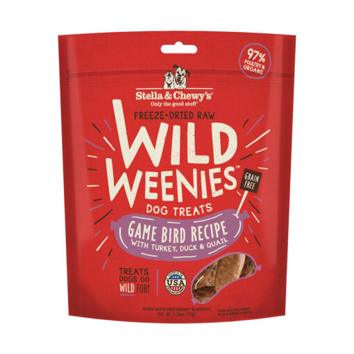 Stella & Chewy's Game Bird Wild Weenies Freeze-Dried Raw Dog Treats