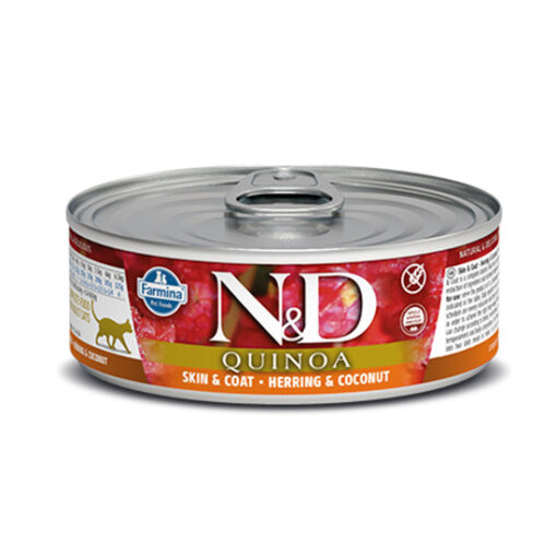 Farmina N&D Quinoa Skin & Coat Herring & Coconut Canned Cat Food