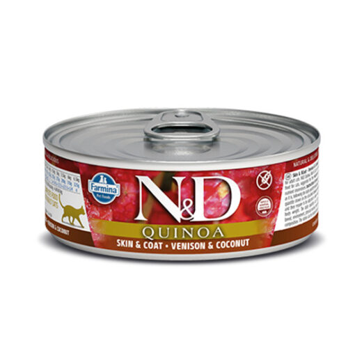 Farmina N&D Quinoa Skin & Coat Venison & Coconut Canned Cat Food