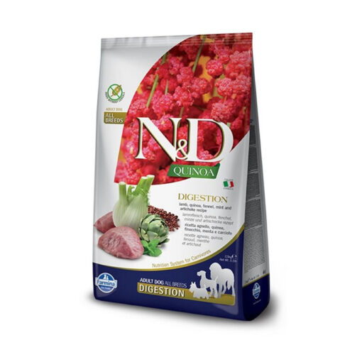 Farmina N&D Quinoa Digestion Lamb Adult Dry Dog Food