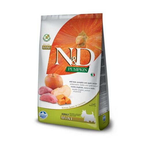 Farmina N&D Pumpkin Grain-Free Boar & Apple Recipe Mini Adult Dry Dog Food