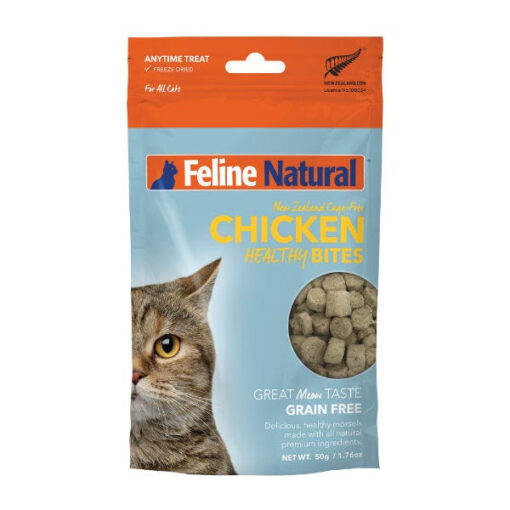 Feline Natural Chicken Healthy Bites Grain-Free Freeze-Dried Cat Treats