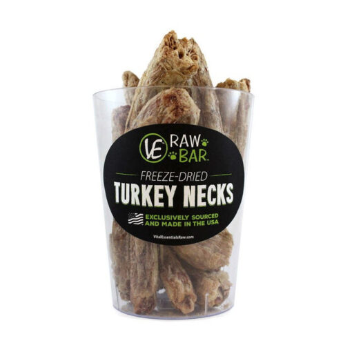 Vital Essentials Raw Bar Turkey Necks Dog Treats
